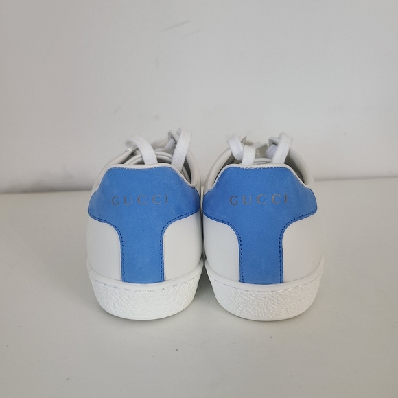 GUCCI Low-Top Sneakers ACE calfskin python leather - Picture 4 of 10